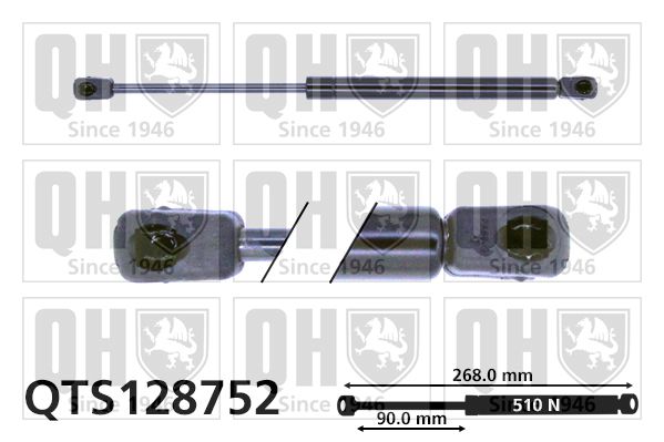 QUINTON HAZELL Газовая пружина, крышка багажник QTS128752